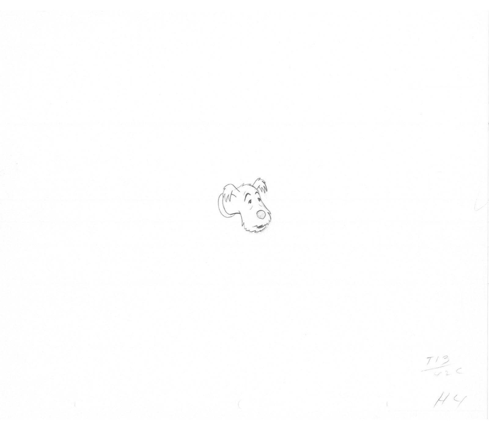 Herge Adventures of Tintin Snowy Cartoon Animation Cell Drawing 1957 to 64 9