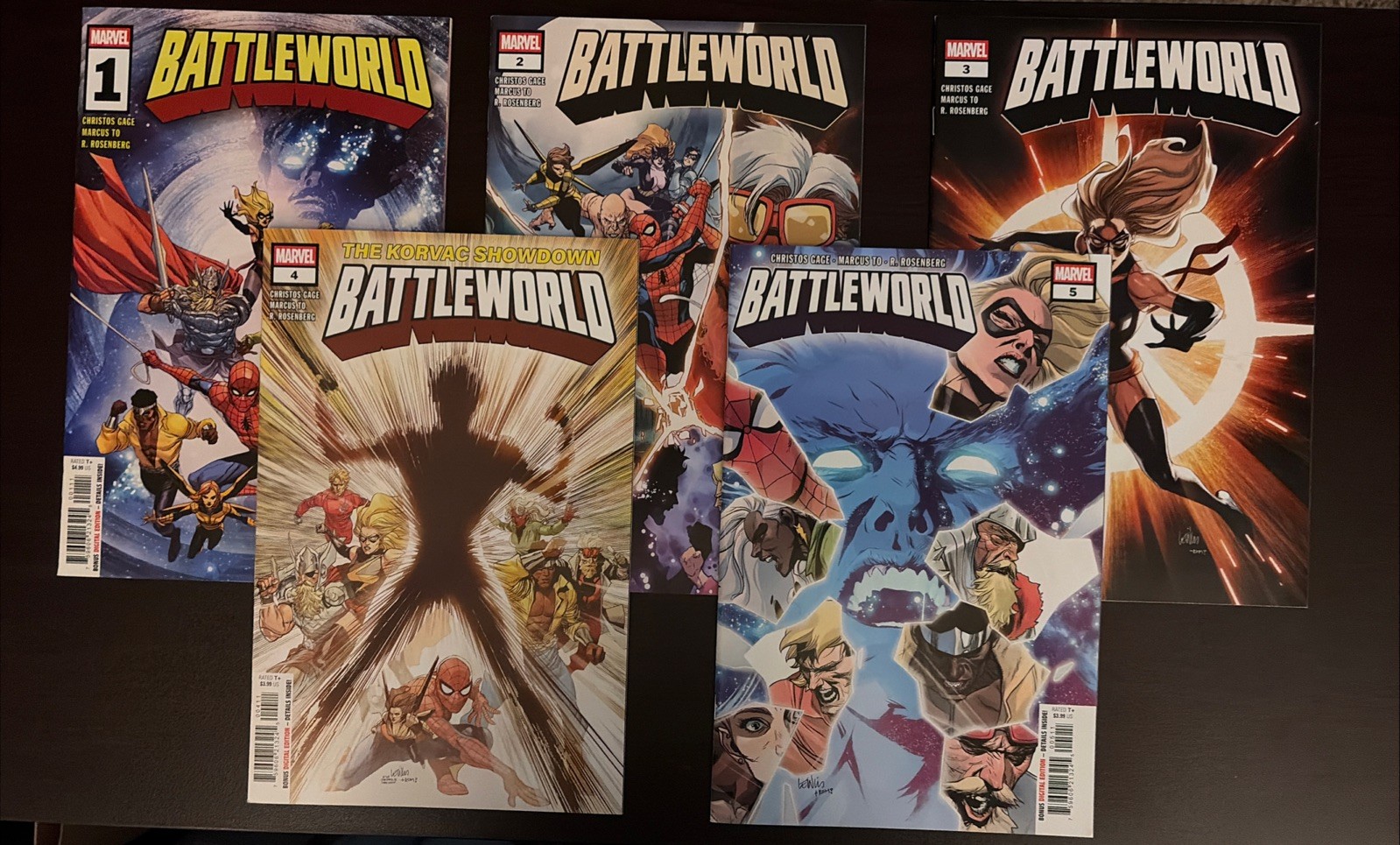 Battleworld (2025) #1-5 Complete Mini Series Marvel Comics VF/NM