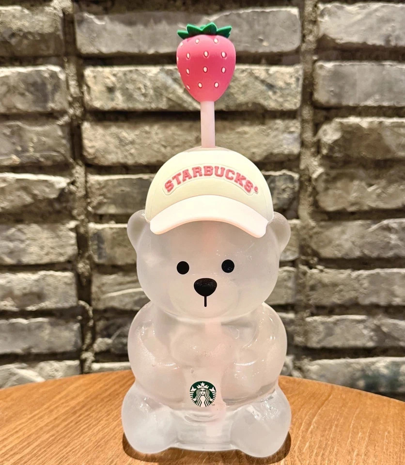 Starbucks Jeju Limited Edition World Cup  Bearista Bear Cup  pink