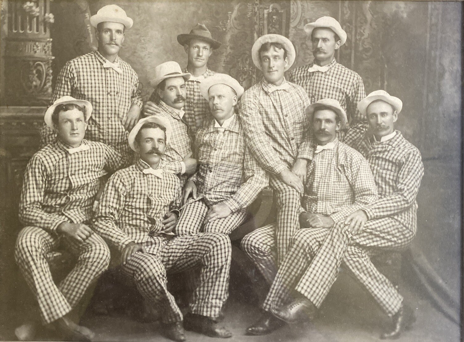 Vintage 1900’s Eugene OR Tug Of War Team Photograph Antique