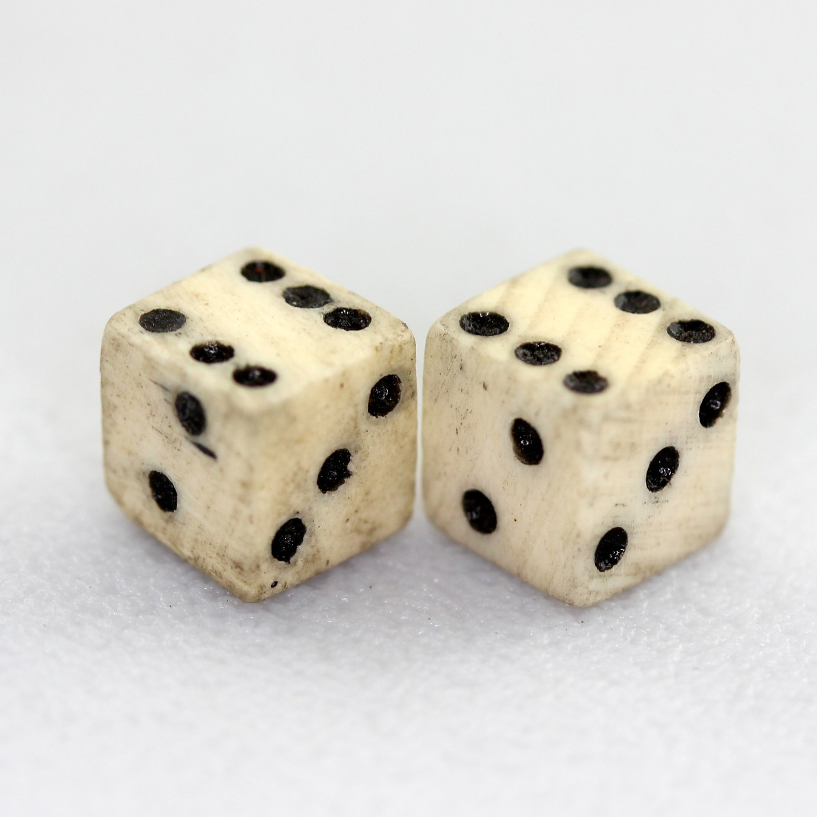 Antique Bone Dice Set Small Sized Approx .275\ Antique Bone Dice Set Small Sized Approx .275\