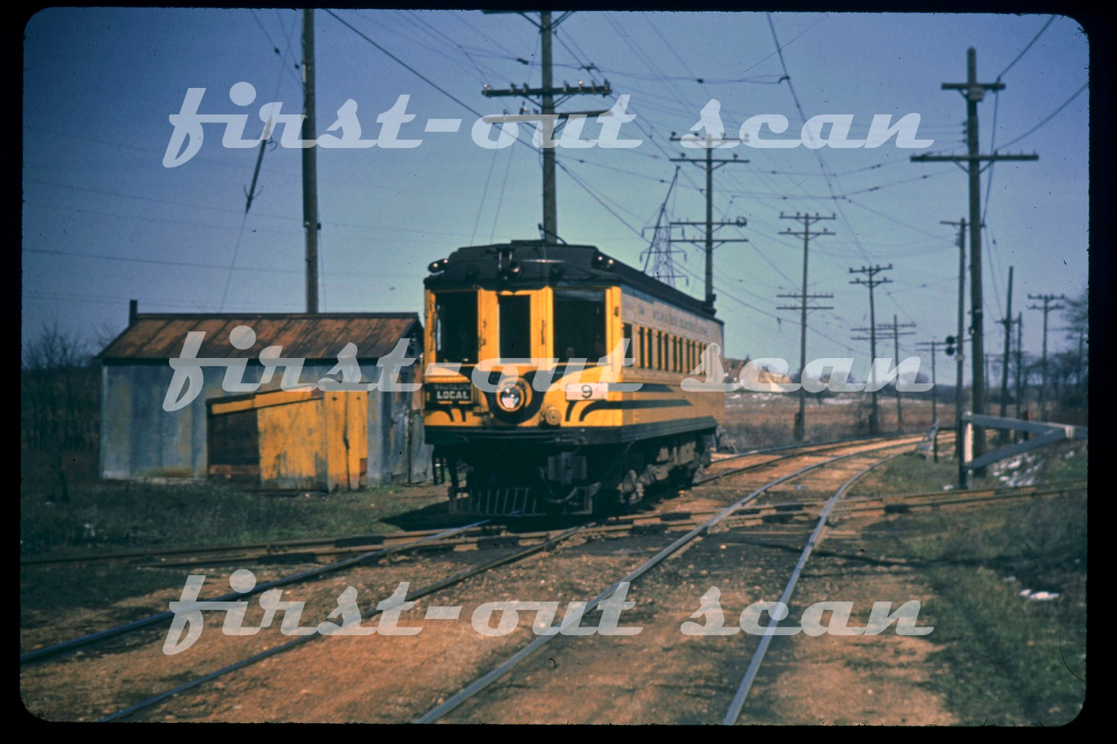 R DUPLICATE SLIDE - Milwaukee Electric 9 Trolley Electric Crossing Diamond
