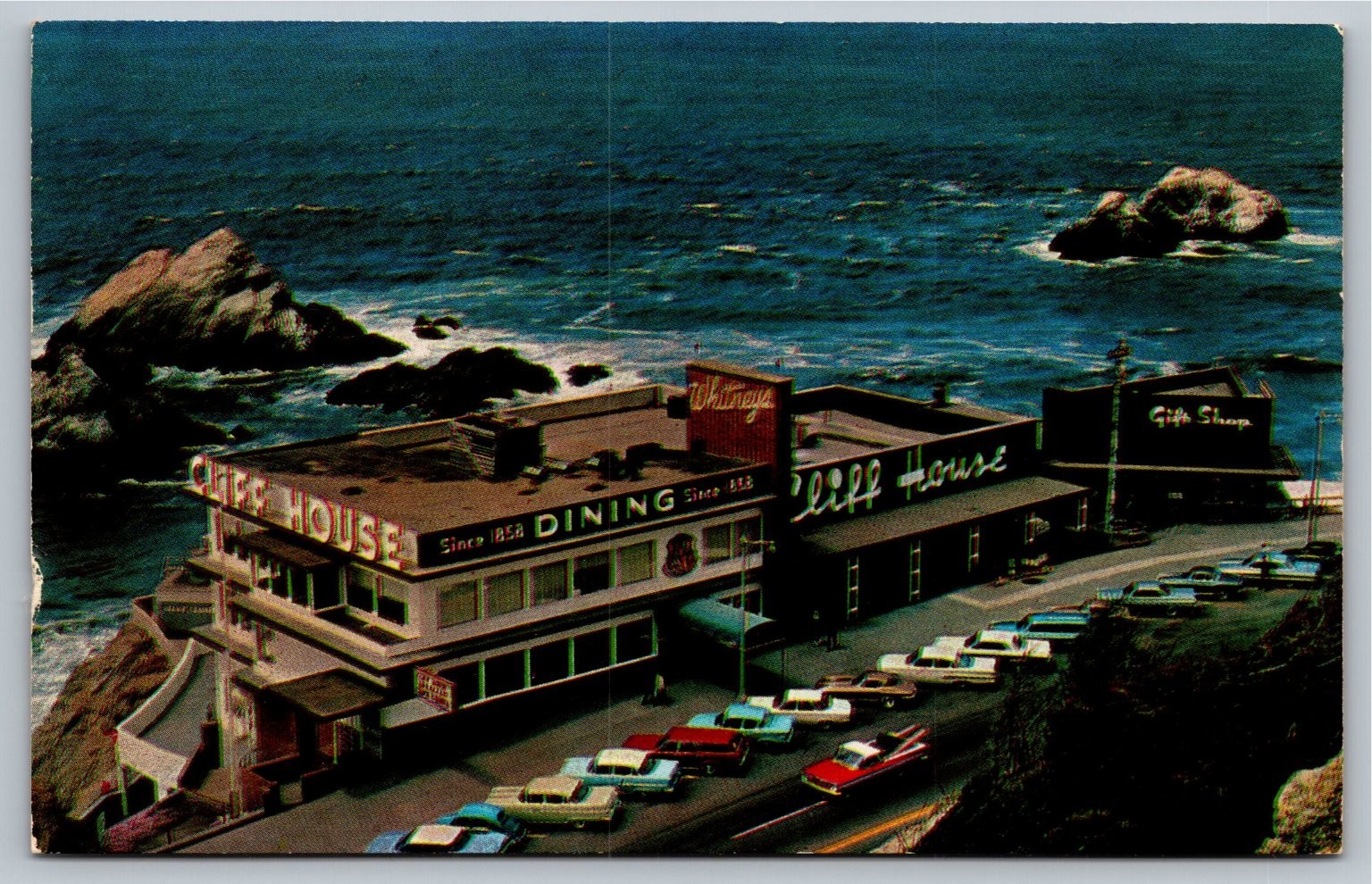 Vintage Cliff House San Francisco CA Postcard Whitney\'s Seal Rocks 1960s Vintage Cliff House San Francisco CA Postcard Whitney\'s Seal Rocks 1960s