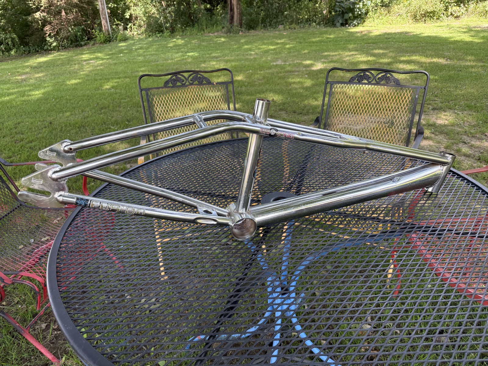 Vintage 1996 Haro Zippo BMX Frame Twin Top Tube Freestyle Flatland Chrome Dents Vintage 1996 Haro Zippo BMX Frame Twin Top Tube Freestyle Flatland Chrome Dents