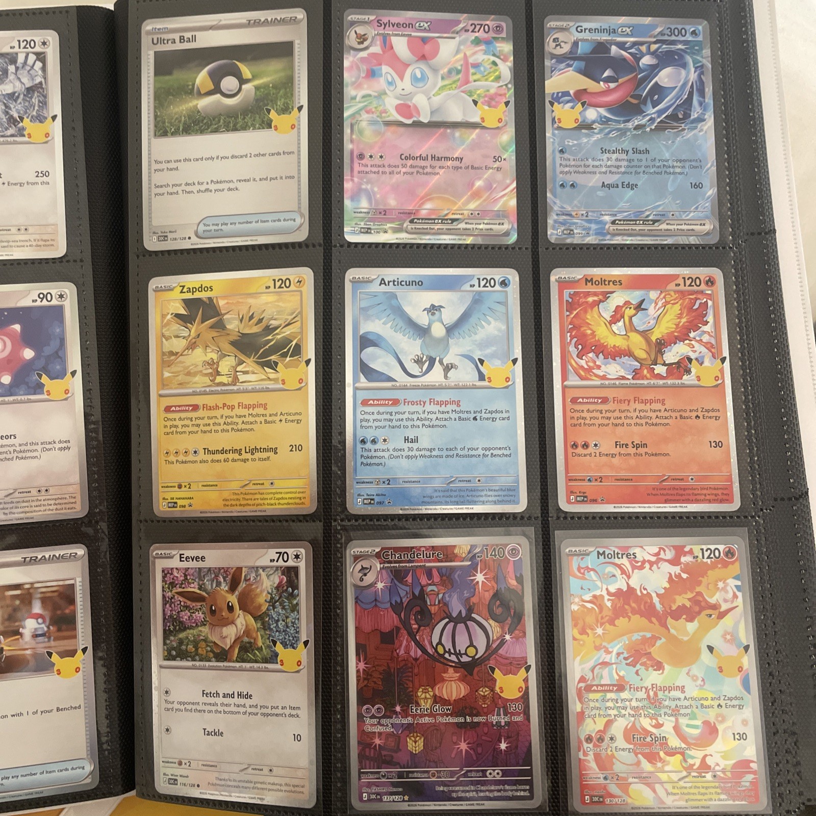 Pokemon TCG - 30th Anniversary Binder Near Complete Master Base Set IRs Pikachus Pokemon TCG - 30th Anniversary Binder Near Complete Master Base Set IRs Pikachus