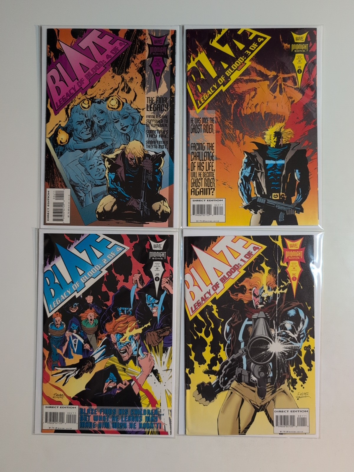 Blaze Legacy of Blood 1-4 Complete Series Marvel 1993