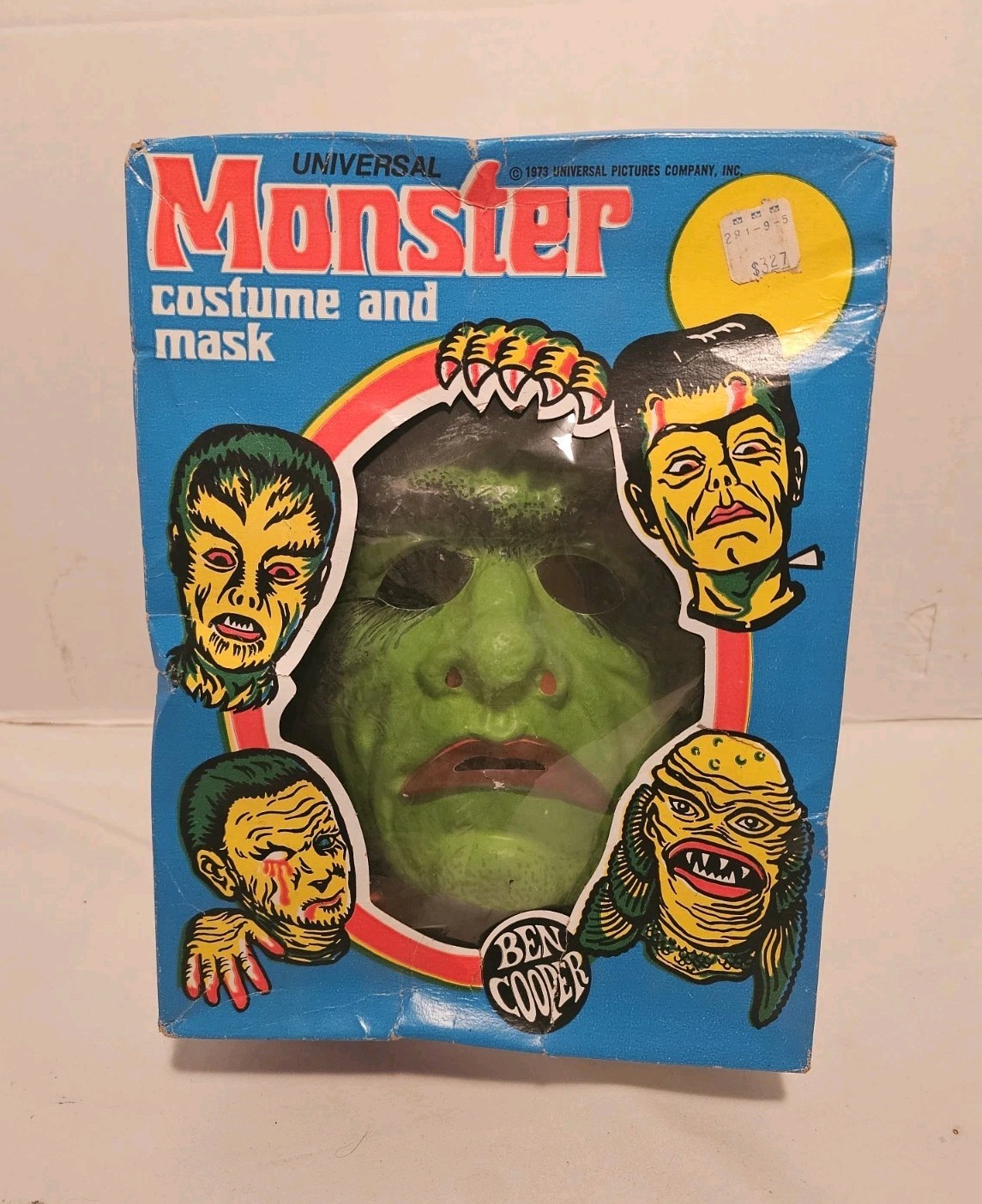 VINTAGE 1973 BEN COOPER FRANKENSTEIN MONSTER UNIVERSAL HALLOWEEN COSTUME W/BOX