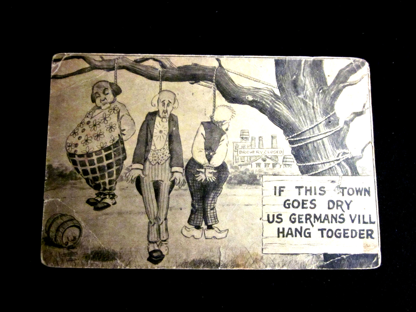 Antique Prohibition Postcard Excelsior Springs MD. Posted 1912 Historical