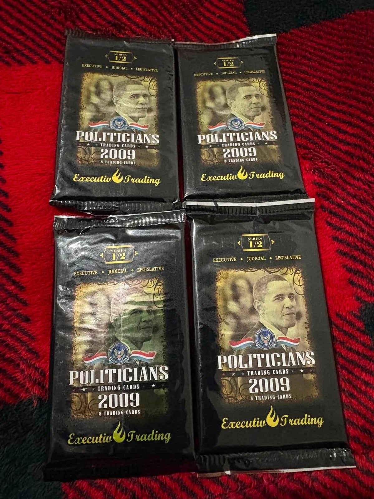 Politicians 2009 Executive Trading Cards Political Sealed Unopened lot of 4 pack