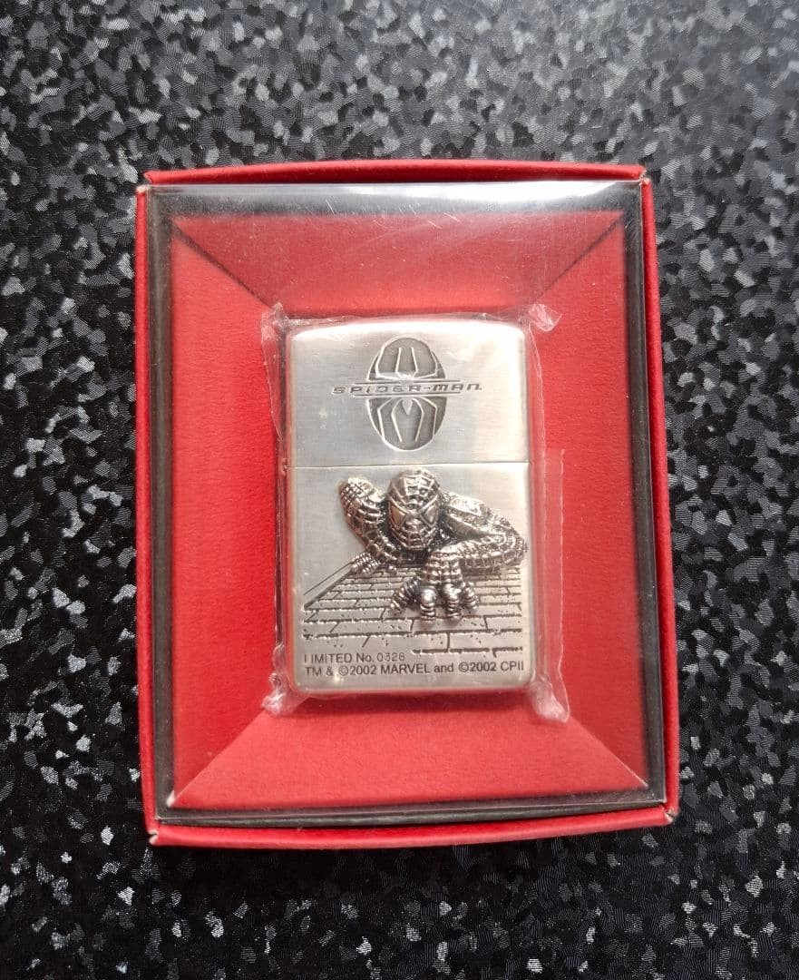 Spider-Man Limited ZIPPO Lighter 2002 Unused Rare Movie Collectible