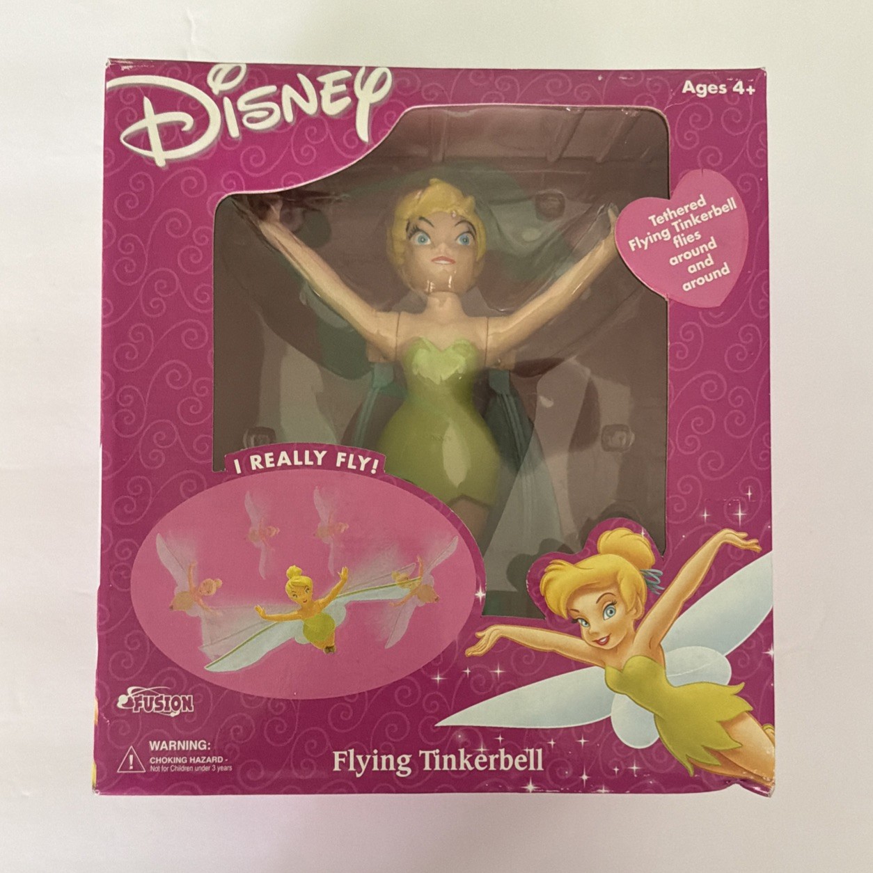 NEW Disney Flying Tinkerbell Vintage 2002 Fusion NEW Disney Flying Tinkerbell Vintage 2002 Fusion