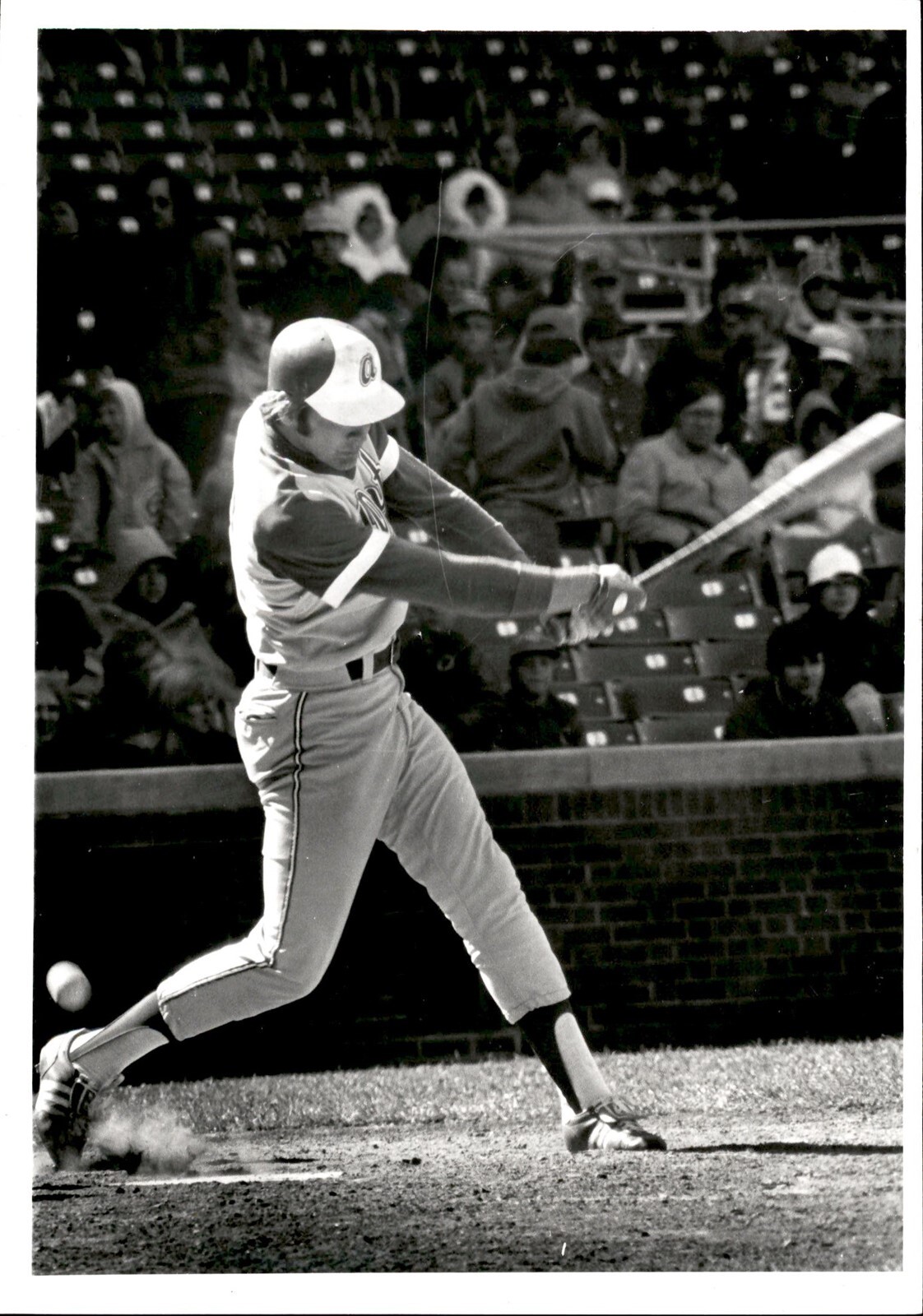 LD324 Orig Ronald Mrowiec Photo ROD GILBREATH 1972-78 ATLANTA BRAVES SECOND BASE