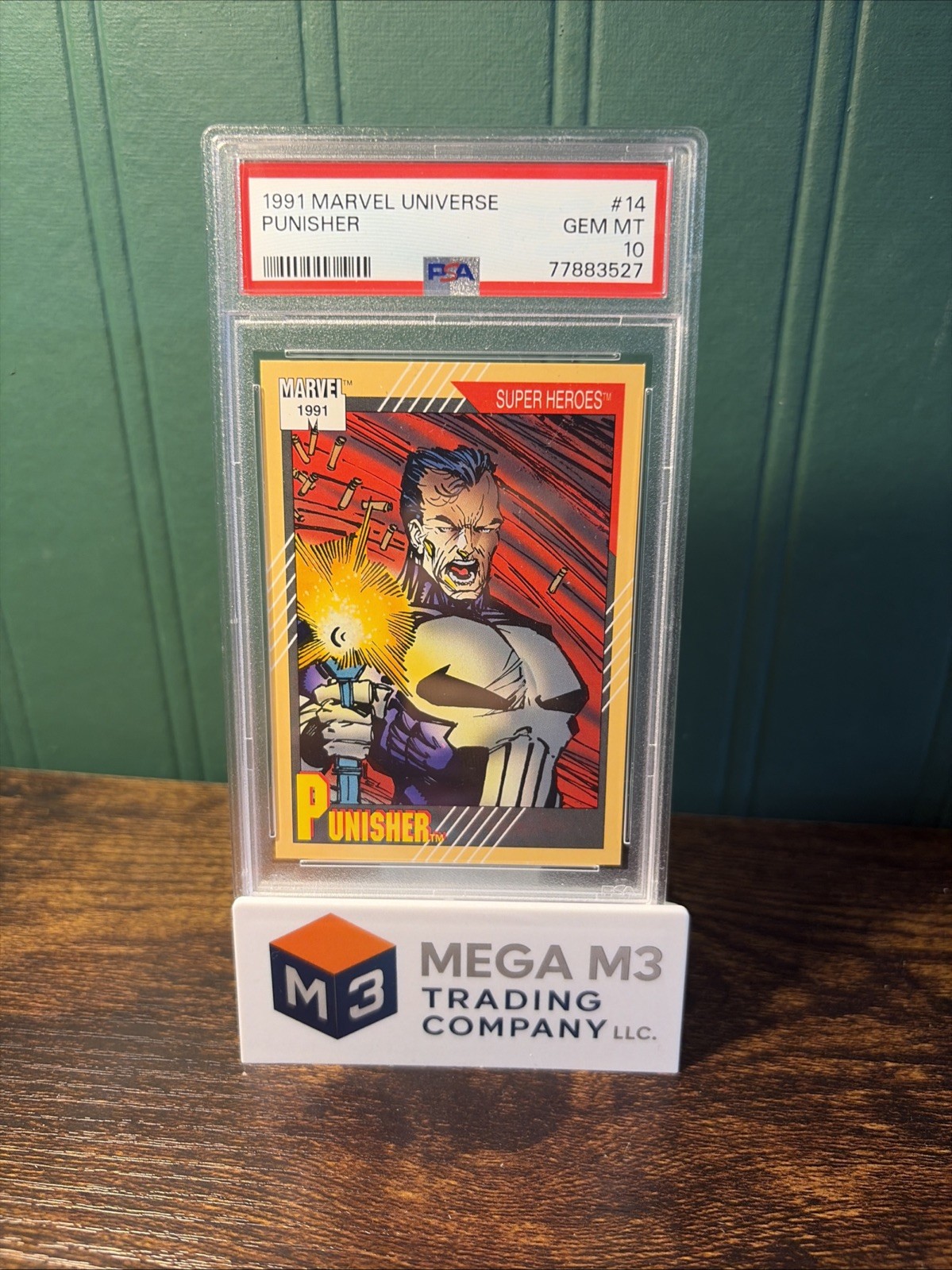 1991 MARVEL UNIVERSE PUNISHER 14 PSA 10 GEM MINT
