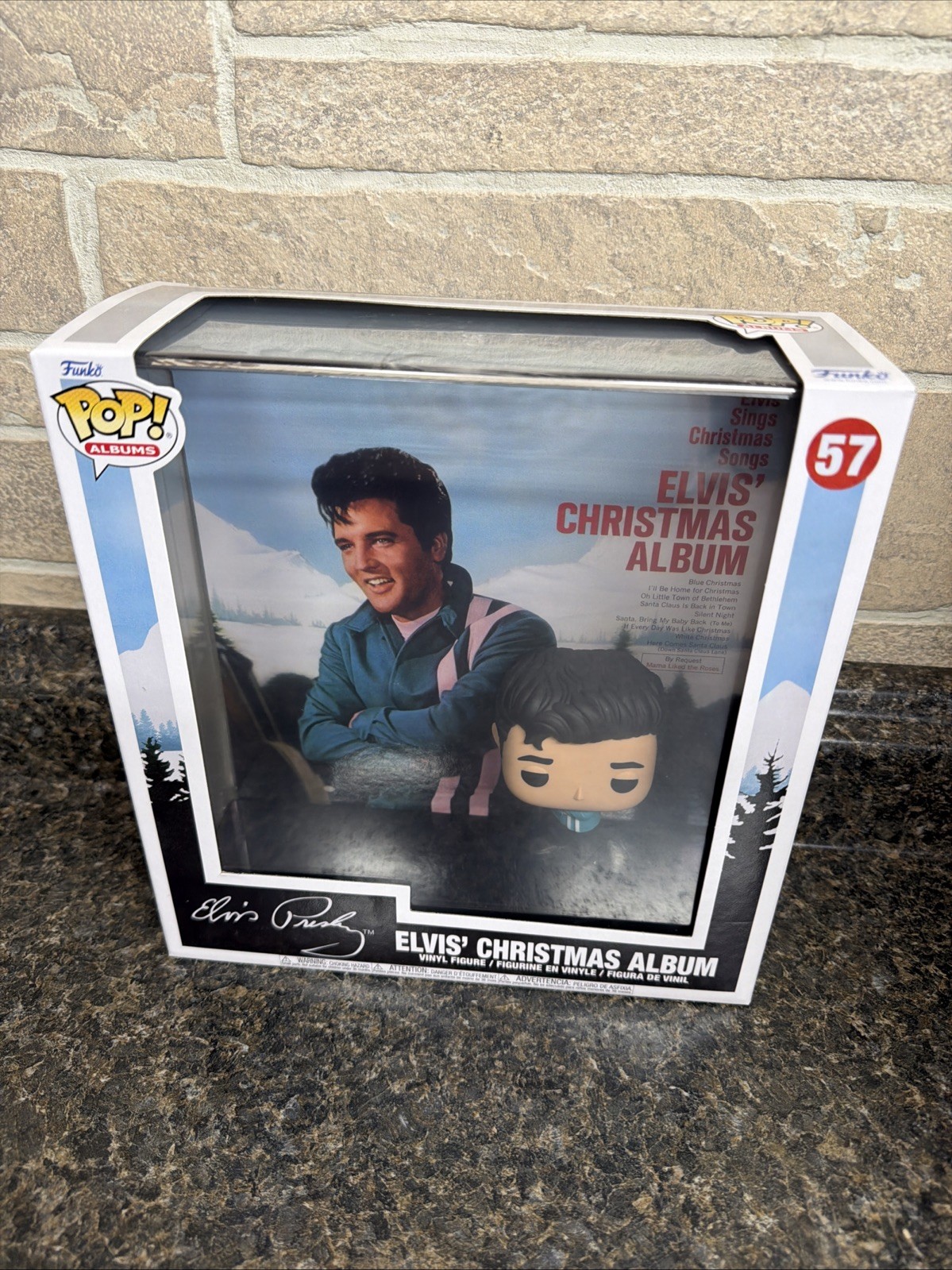 Funko Pop Album Cover with Case: Elvis Presley - Elvis’ Christmas Album #57