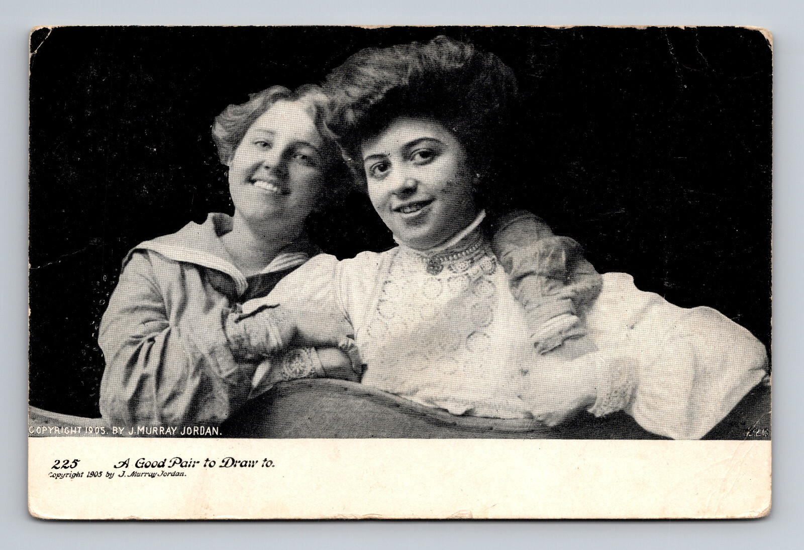 1905 A Good Pair to Draw Beautiful Women J. Murray Jordan Postcard 1905 A Good Pair to Draw Beautiful Women J. Murray Jordan Postcard