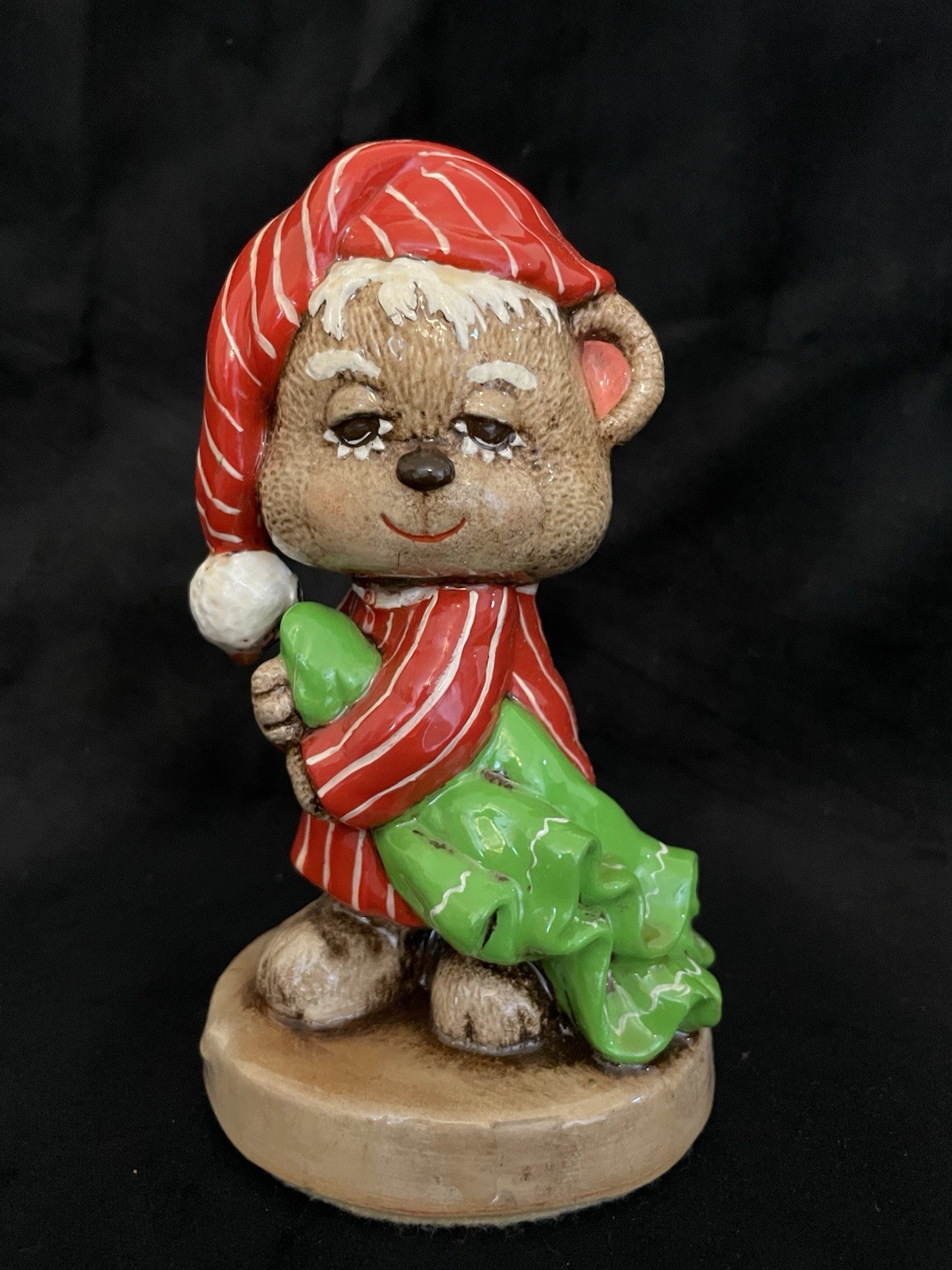 Vintage Teddy Beddy Bear Bedtime Enesco Morgan Porcelain 3.5