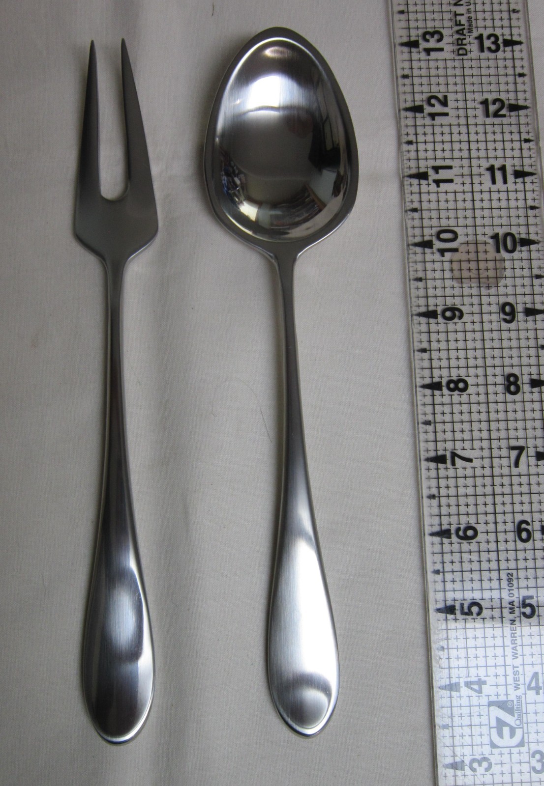New Dansk Classique 2 Pc. Salad Serving Set- 18/8 Stainless- 9.5\