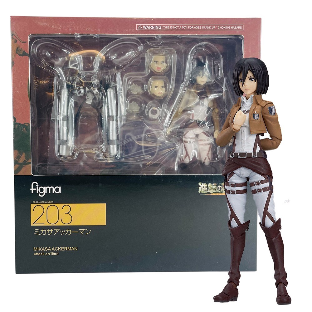 Attack on Titan Mikasa Ackerman Shingeki no Kyojin #203 Figure w/Accessory Toys