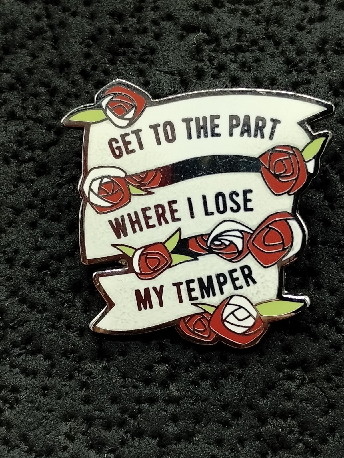 2021 Queen of Hearts Flair Pin Lose My Temper Trading Pin
