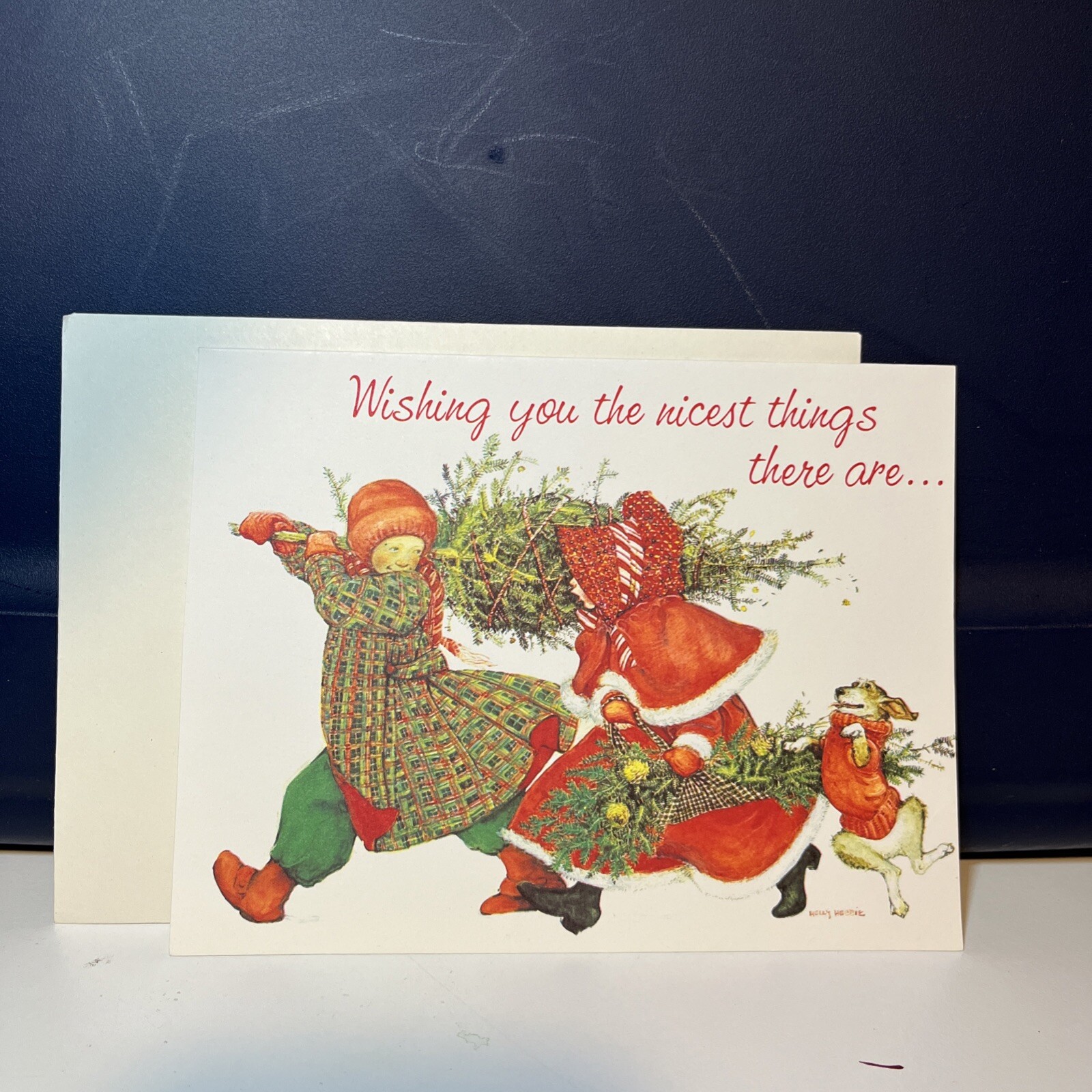 UNUSED Vintage Holly Hobbie CHRISTMAS Greeting Card