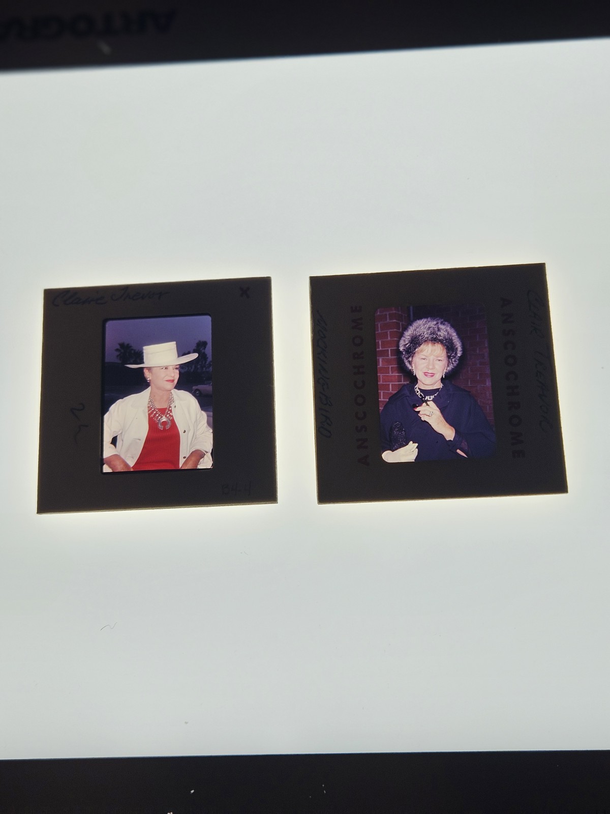 claire trevor ACTRESS 2 VINTAGE PHOTO 35MM FILM SLIDES claire trevor ACTRESS 2 VINTAGE PHOTO 35MM FILM SLIDES