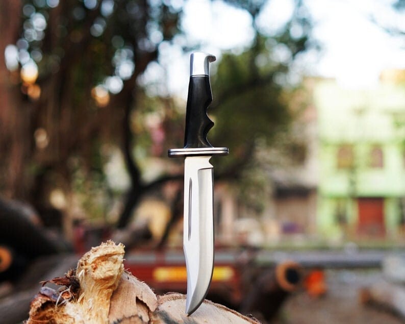 Handmade Antique Bowie Knife Replica.fixed blade,Survival ,Camping Hunting knife