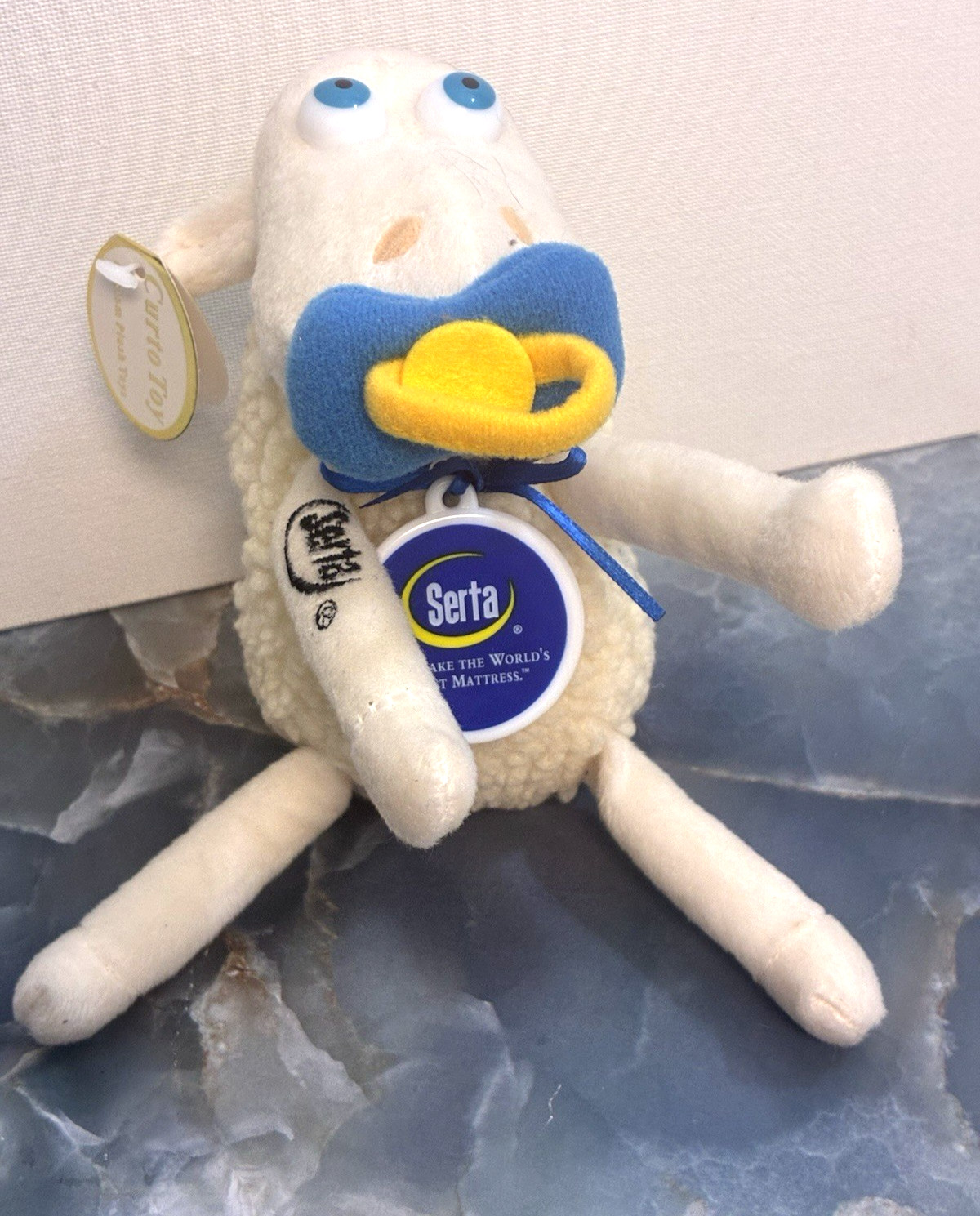 Curto Toy Mfg. Serta Stuffed Counting Sheep #1/16 Advertising Plush Animal NWT