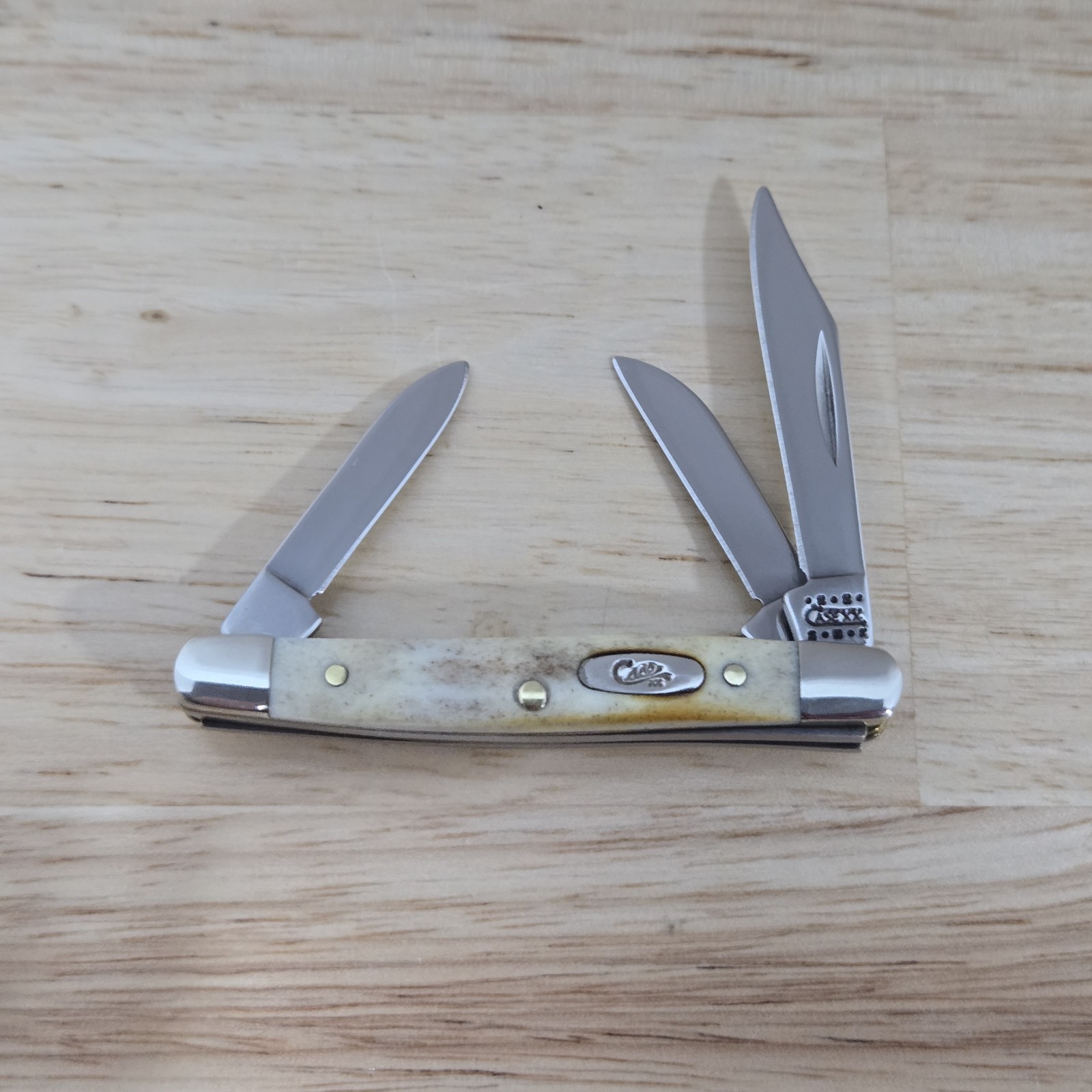 2000 Case XX V5327 Vintage Stag Small Stockman 3 Blade Knife 