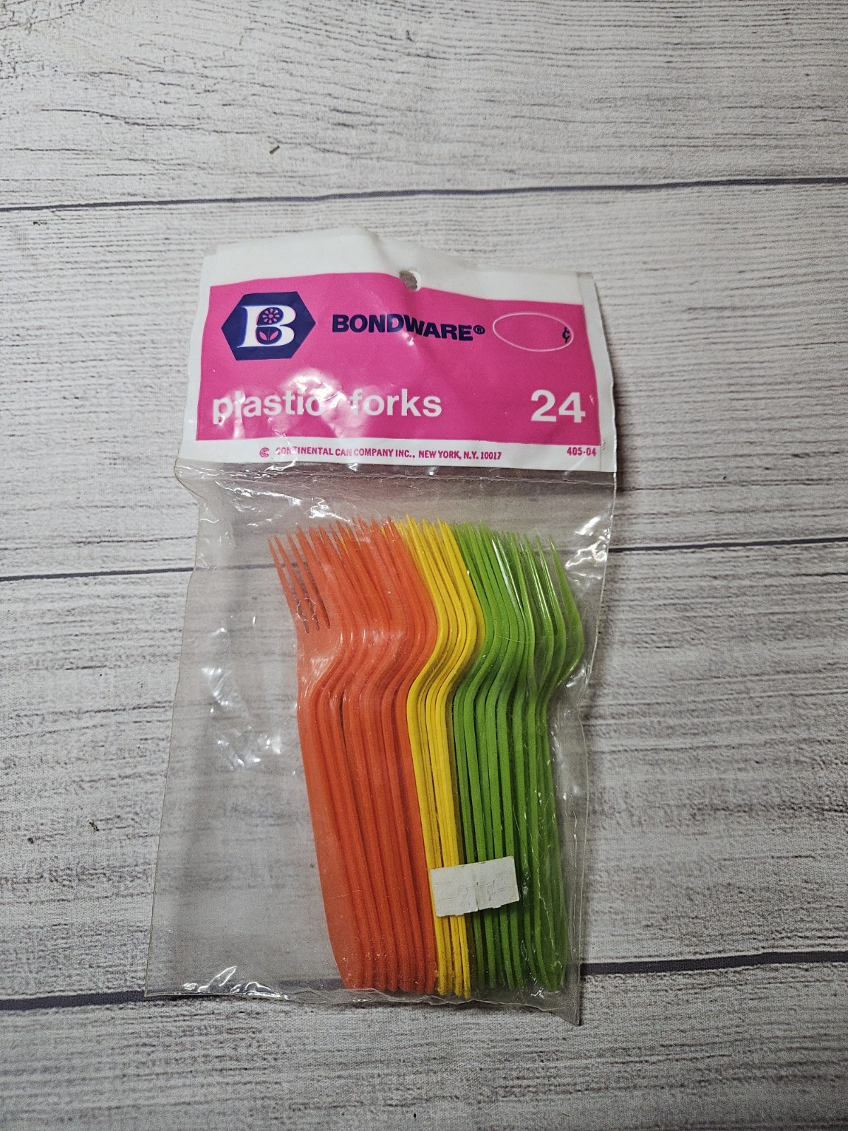 Vtg 1970s Bondware Plastic FORKS -24 Pc- NEW Old STOCK - Continental Can Co