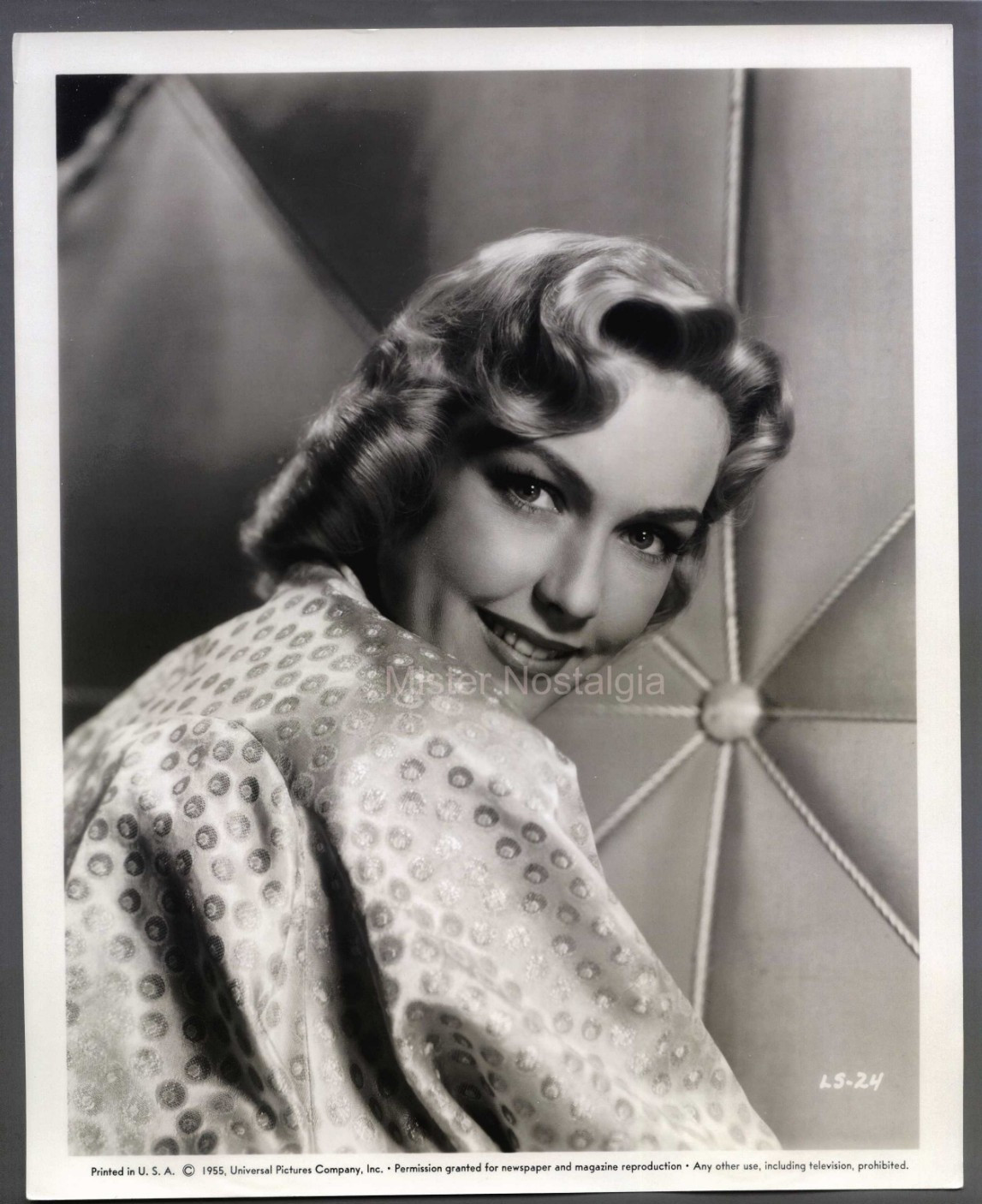 Vintage Photo 1955 beautiful Leigh Snowden Universal Studios portrait