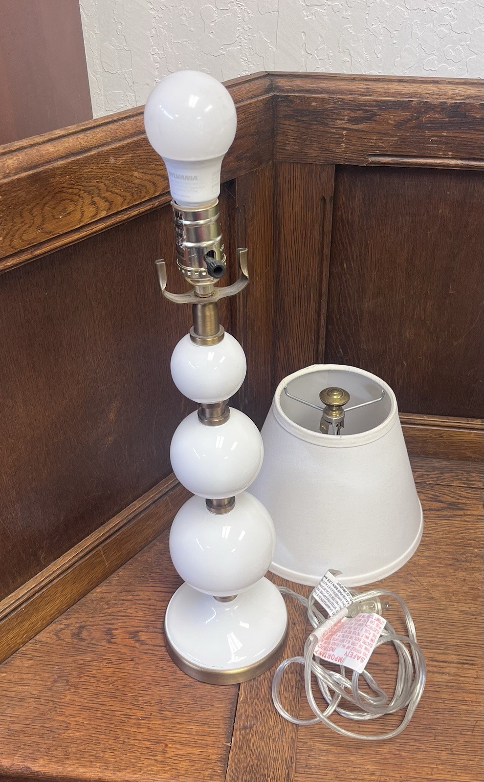 Tilda Bubble Lamp Pottery Barn White And Gold 3 Bubbles MCM Tilda Bubble Lamp Pottery Barn White And Gold 3 Bubbles MCM