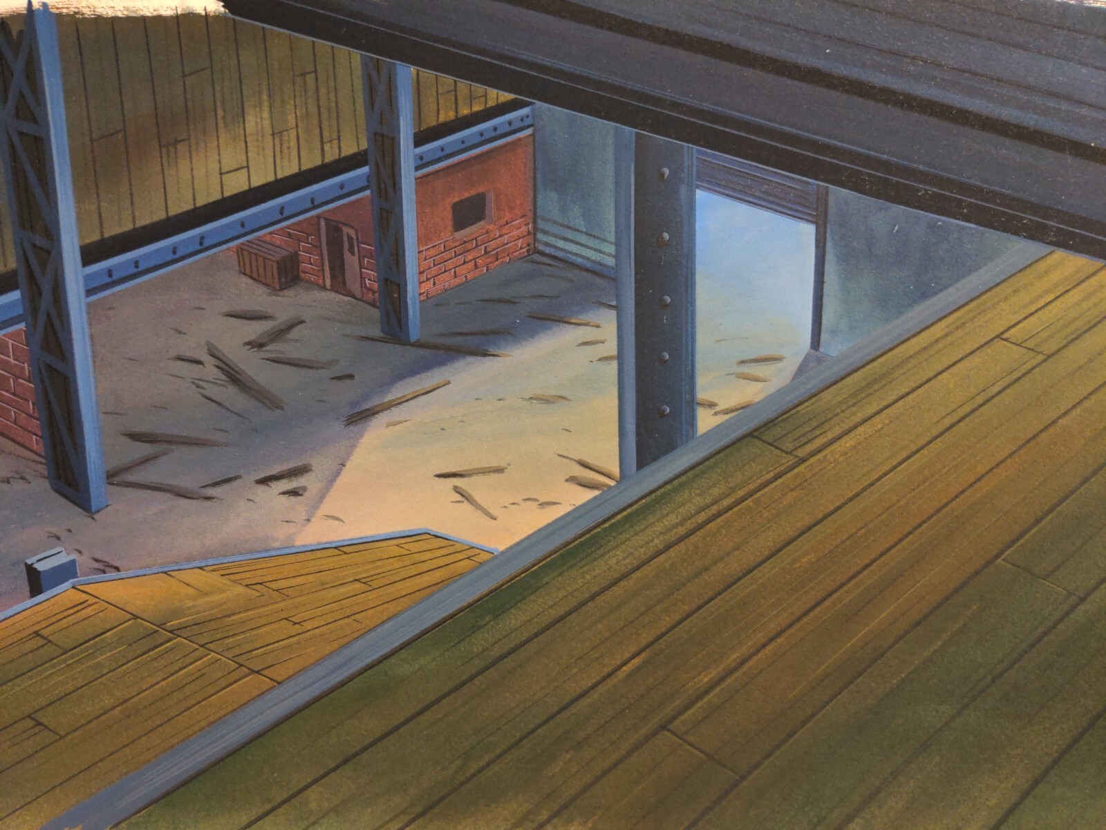 Animation cel BACKGROUND production art cels anime vintage cartoons vintage BG10