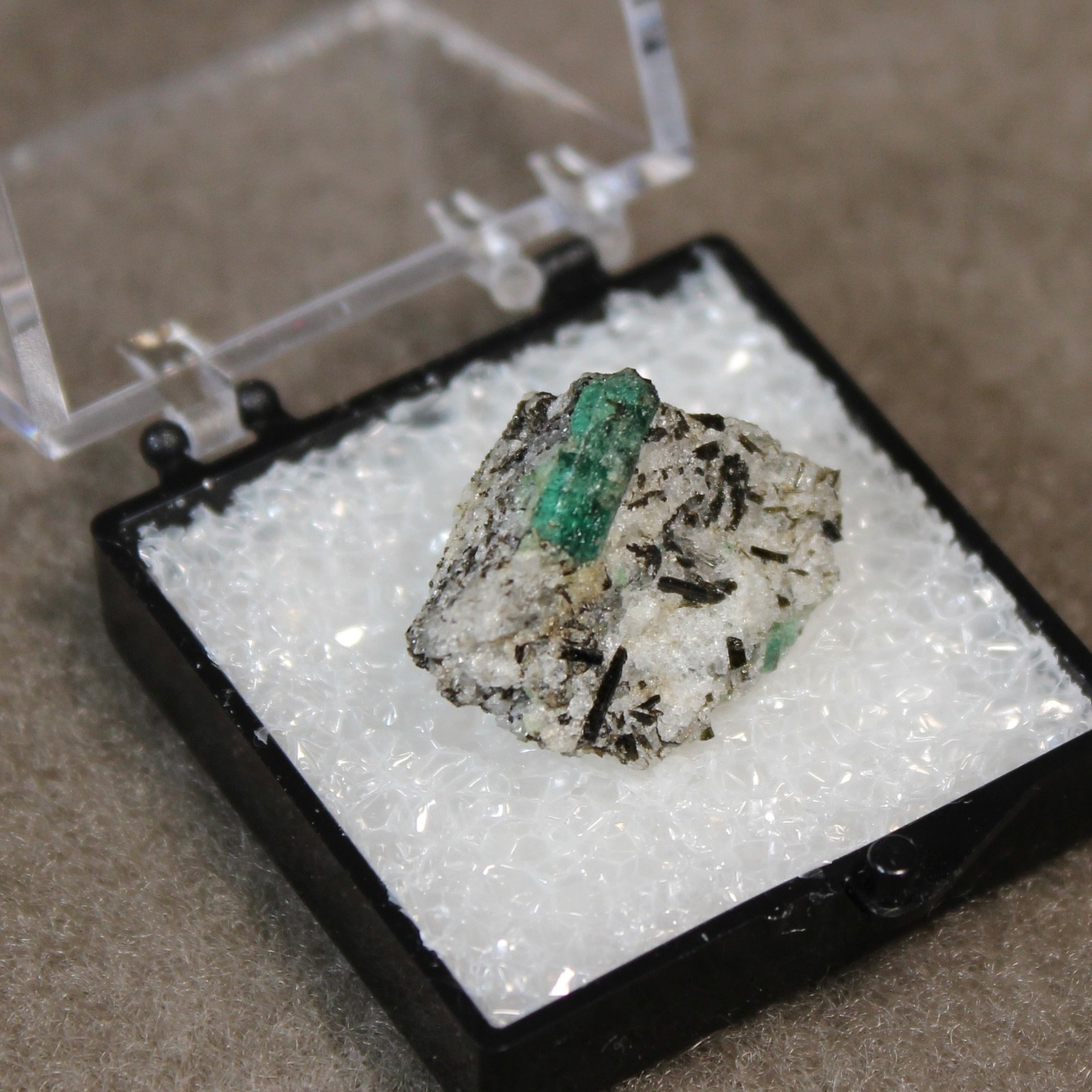 EMERALD crystal from the Crabtree Mine, Spruce Pine, Mitchell Co. N.C.  #5262