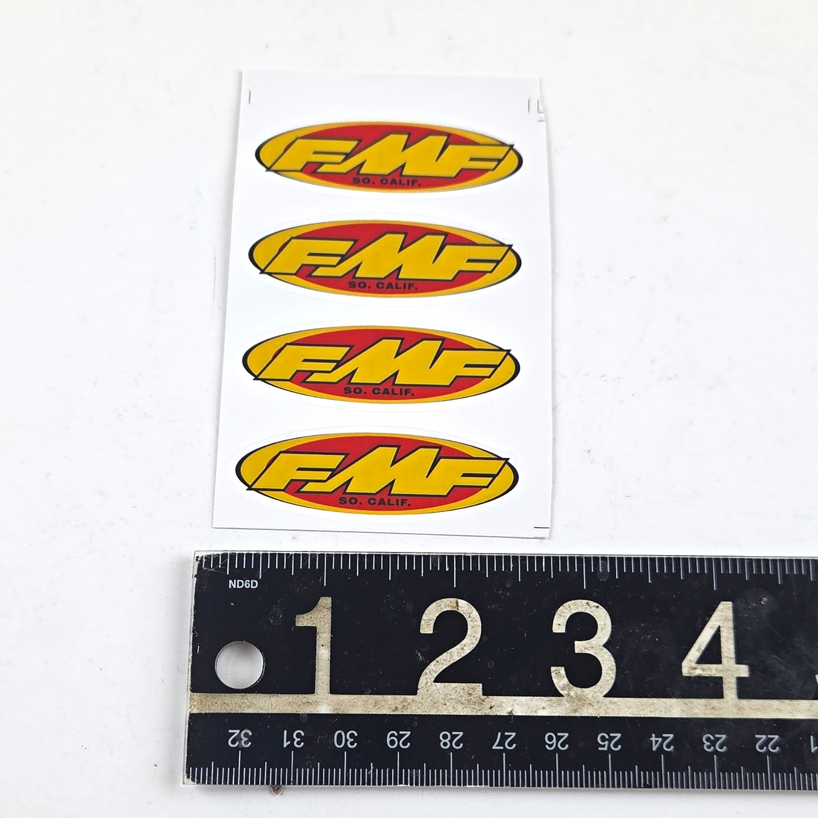 FMF Racing So. Cal. Oval Logo Decal Sticker Set (4)  1.75x0.75