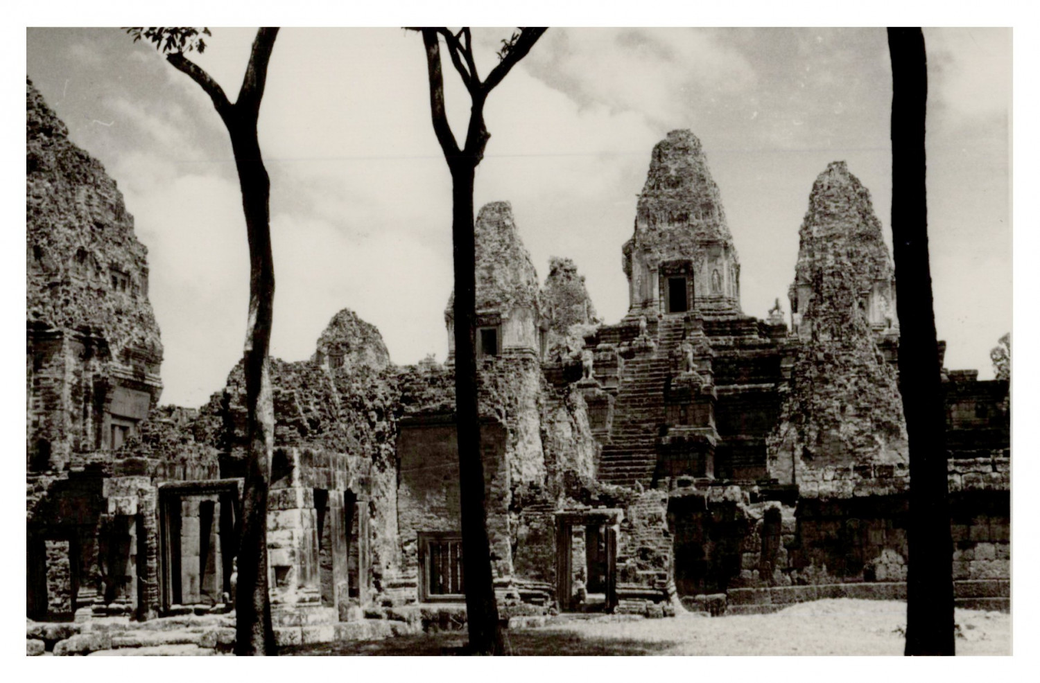 Cambodia, Siem Reap, Ruins of'Angkor, Vintage Print, 1962 Photo Taken by 