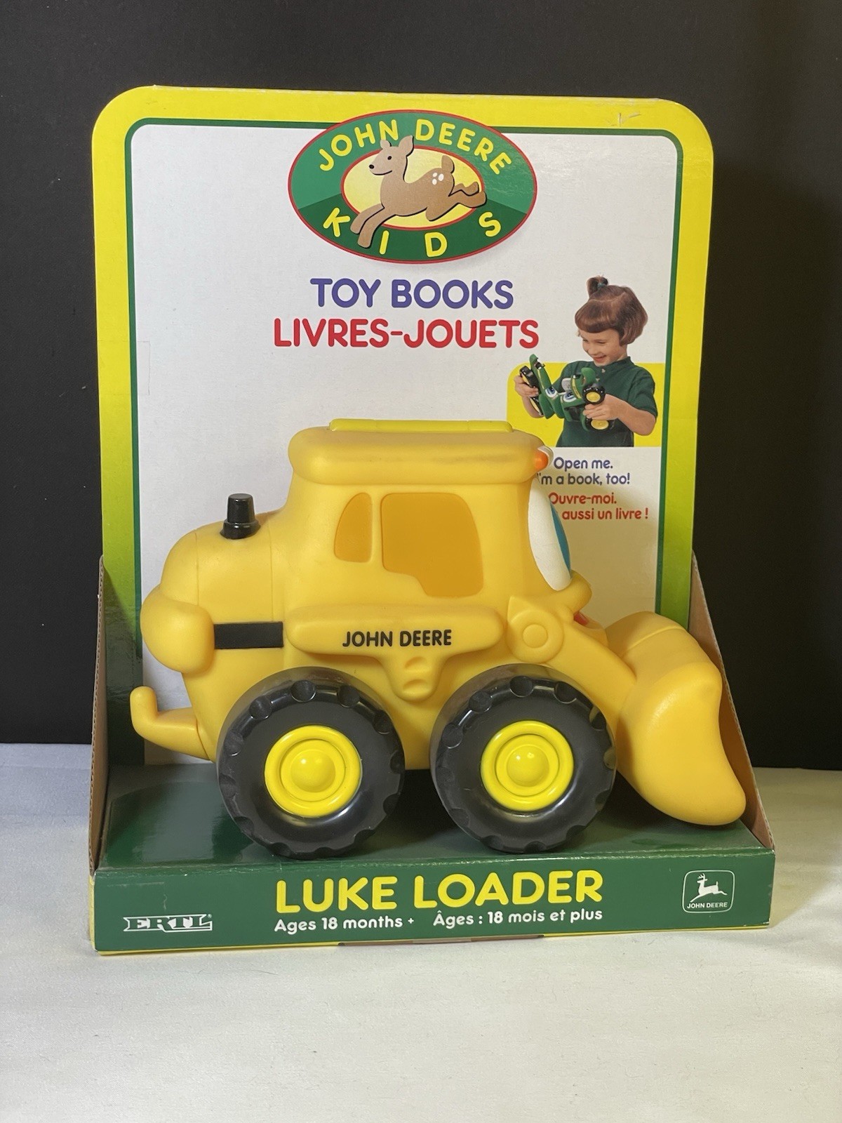 John Deere Ertl Tractor LUKE LOADER Book Toy Farm Education 1998