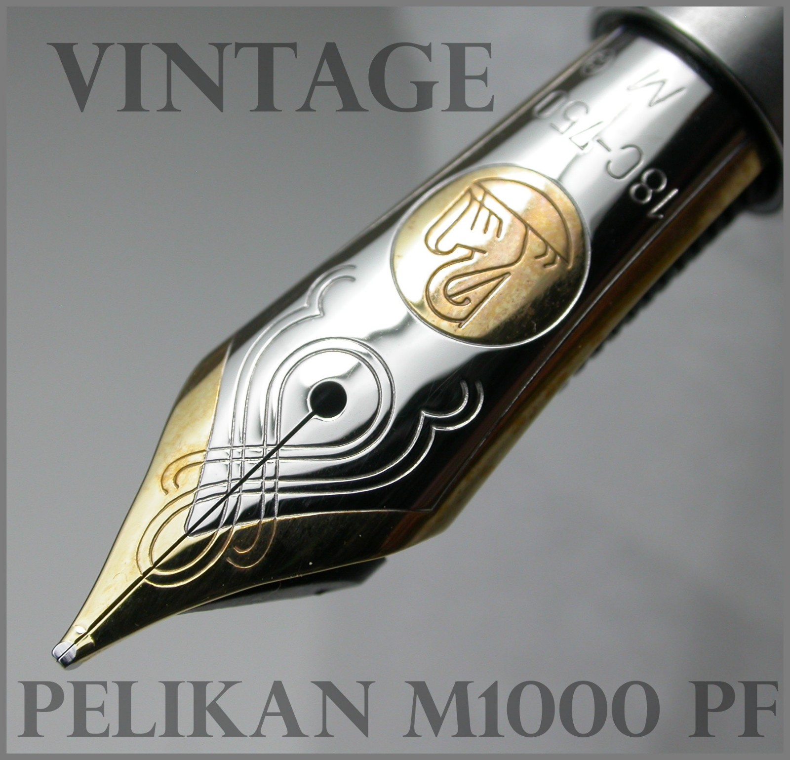 PELIKAN VINTAGE M1000 M MEDIUM 18C 750 PF GOLD NIB TWO CHICKS FOUNTAIN PEN PELIKAN VINTAGE M1000 M MEDIUM 18C 750 PF GOLD NIB TWO CHICKS FOUNTAIN PEN
