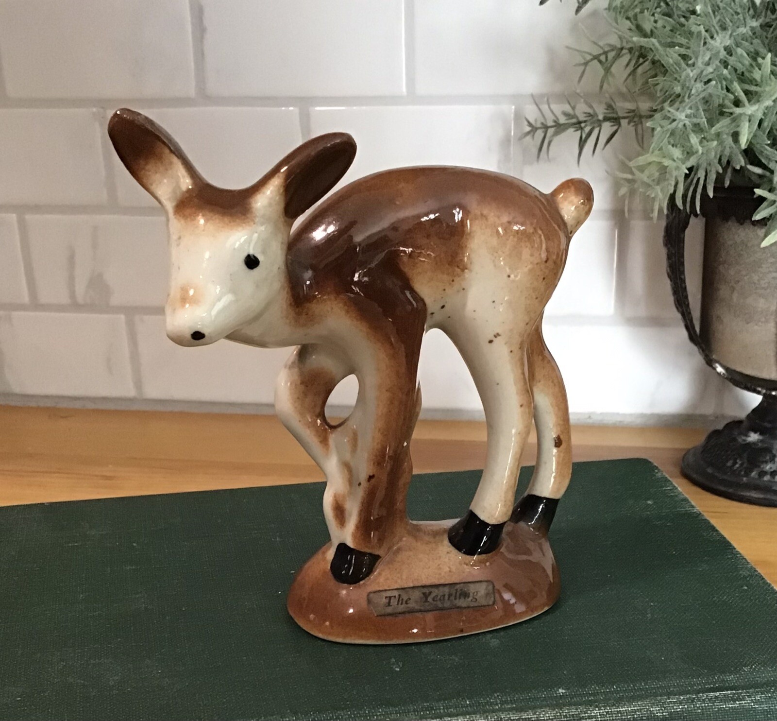 Vintage Ceramic Deer Figurine fawn The Yearling Christmas