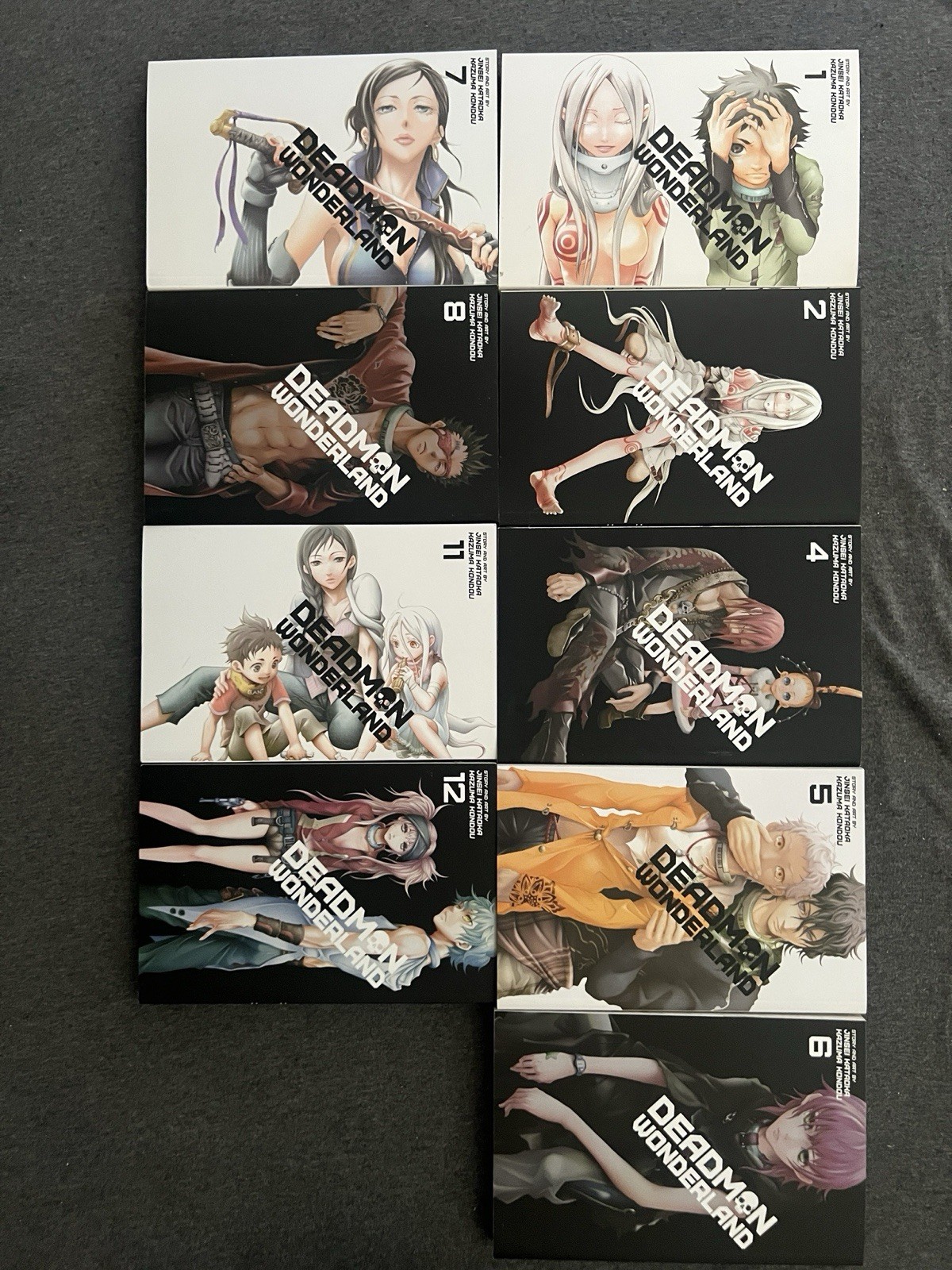 Deadman Wonderland Manga US (Volumes 1, 2, 4-8, 11-13) ENGLISH SET