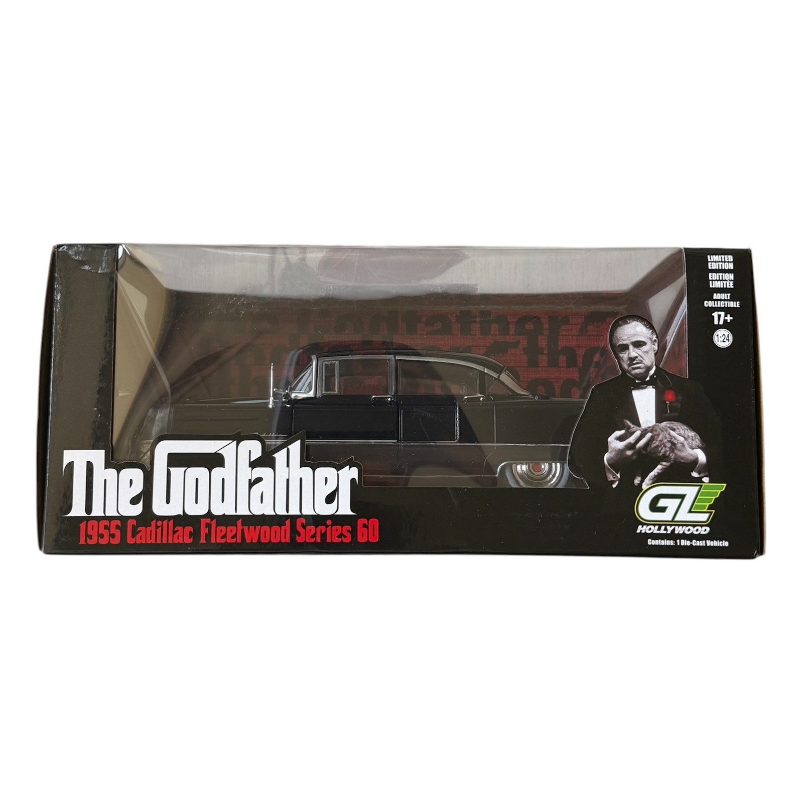 New Greenlight 1:24 1955 Cadillac Fleetwood Series 60 Diecast The Godfather New Greenlight 1:24 1955 Cadillac Fleetwood Series 60 Diecast The Godfather