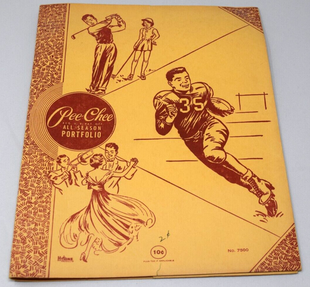 VTG Pee Chee No 7500 Hytone Golf Dancing Football Baseball Basketball Track