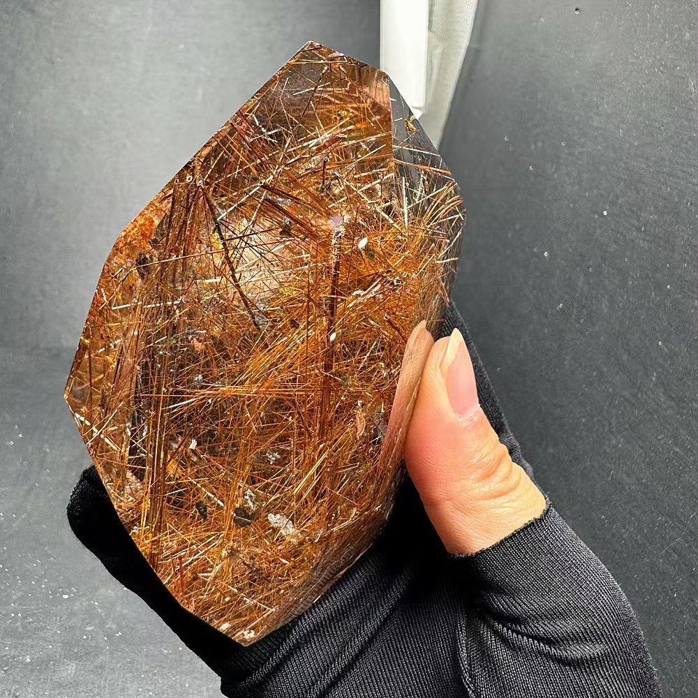 360g Natural Rutilated Quartz Carved Freeform Energy Cystal Reiki Decor 360g Natural Rutilated Quartz Carved Freeform Energy Cystal Reiki Decor