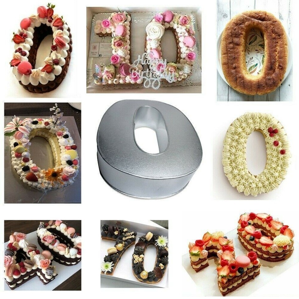 Cake Tins 0-9 Small Number for Baking and Birthday Wedding Anniversary & Parties
