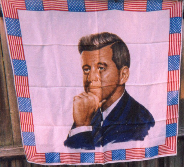 President Kennedy Memorabilia  JFK Scarf 30 Inches Never Worn 1960\'s TWO