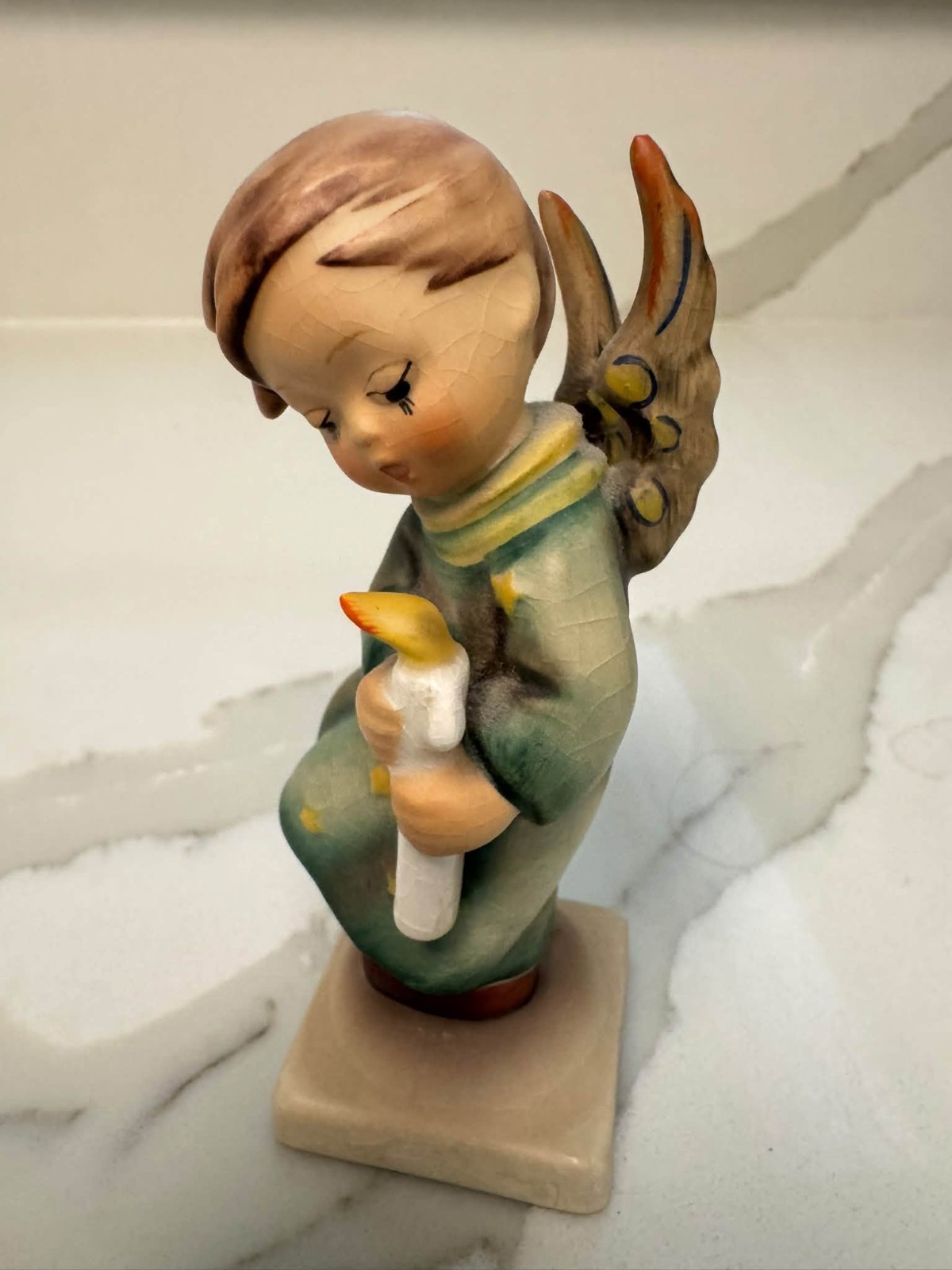 VTG Hummel Goebel “Angel with Candle” HUM 241 TMK‑6 W. Germany Figurine