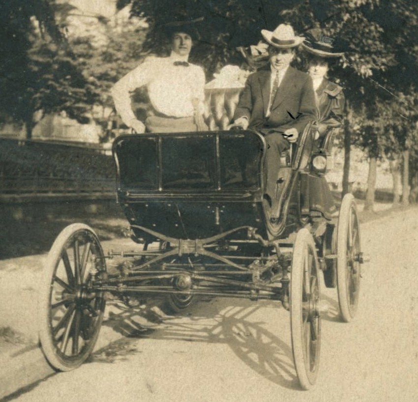 1902 Oldsmobile Curved Dash Runabout Photo Jersey City NJ Horseless Carriage USA
