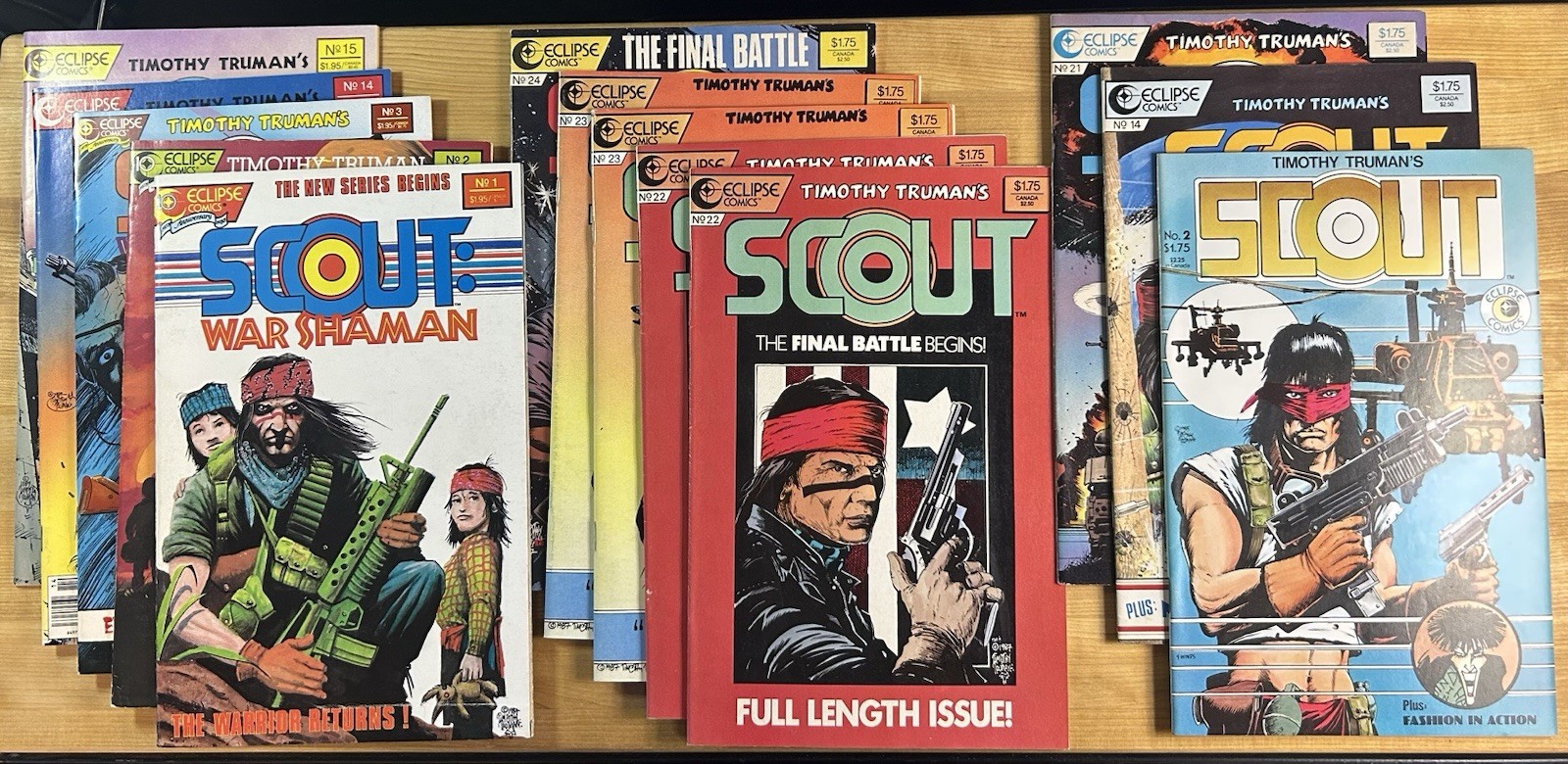 Timothy Truman\'s Scout 1985-89 High Grade Lot of 13 Comics War Shaman