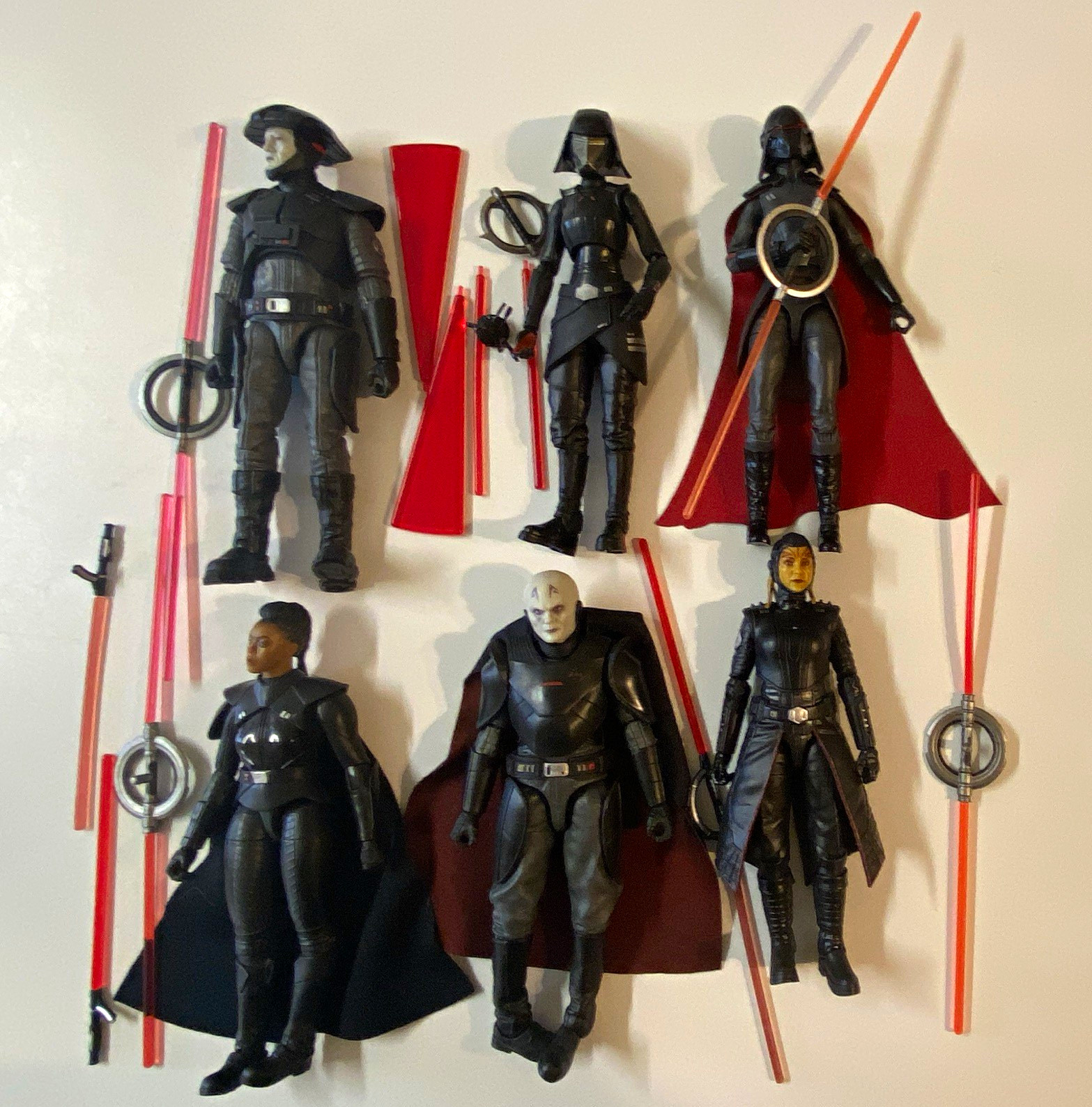 Hasbro Star Wars Black Series Inquisitor 6 Figures 7th Sister Complete