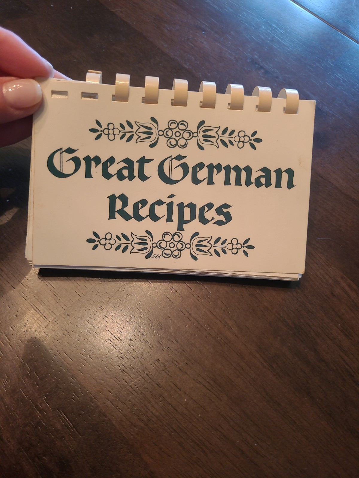 VINTAGE GREAT GERMAN RECIPES Recipe Card Binder Cookbook 1988