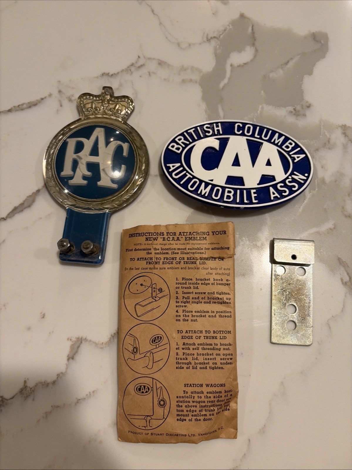 Royal Automobile Club RAC Vintage License Plate Topper Bundle